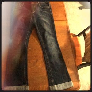 Lei jeans size 3 bootcut with a cuff super cute